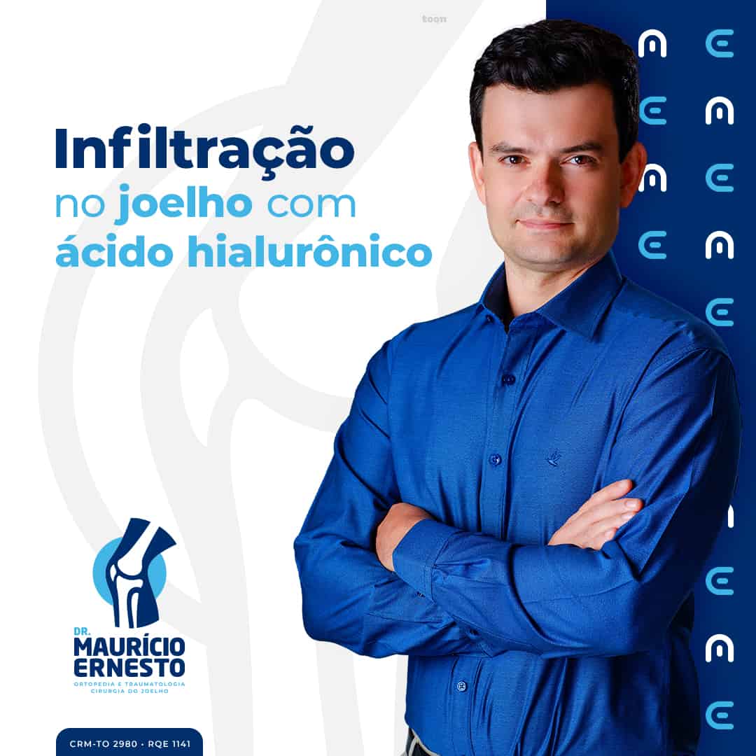 Infiltração no joelho com ácido hialurônico